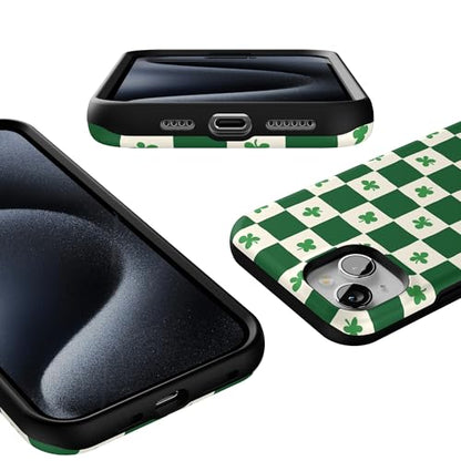 Casely iPhone 15 Plus Case | Lucky You | Shamrock | Bold Protective Design | Compatible with MagSafe - color: Lucky You | Shamrock