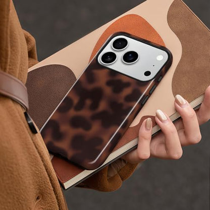 for iPhone 17 Pro Max Case with Tortoise Leopard Print Trendy Animal Pattern Dual-Layer Shockproof Drop Protection Tough Phone Cover - size: iPhone 17 Pro Max