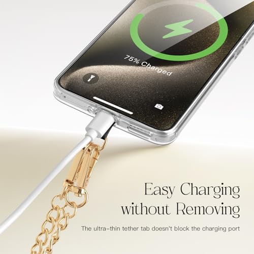 Dadanism Universal Phone Lanyard, Adjustable Crossbody Phone Strap - color: Black & Gold