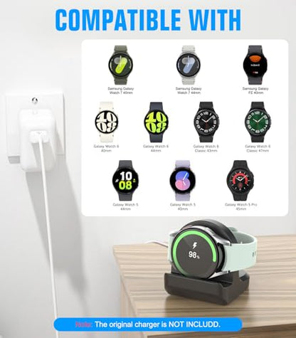 MoKo 2 Pack Charger Stand for Samsung Galaxy Watch 9/8/7/6/5/Ultra 2/1