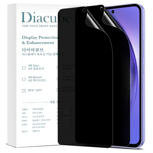 For Samsung Galaxy A54 27° Privacy Screen Protector [2-PACK] 6H Anti-Spy PET Film, Scratch Resistant, Easy Installation w/ Alignment Jig [!]Galaxy A series with optical fingerprint sensors do not support fingerprint unlocking with a privacy film on - size