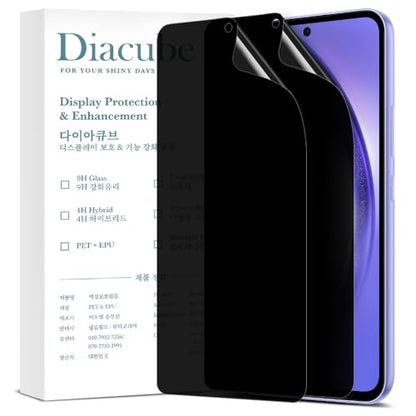 For Samsung Galaxy A54 27° Privacy Screen Protector [2-PACK] 6H Anti-Spy PET Film, Scratch Resistant, Easy Installation w/ Alignment Jig [!]Galaxy A series with optical fingerprint sensors do not support fingerprint unlocking with a privacy film on - size
