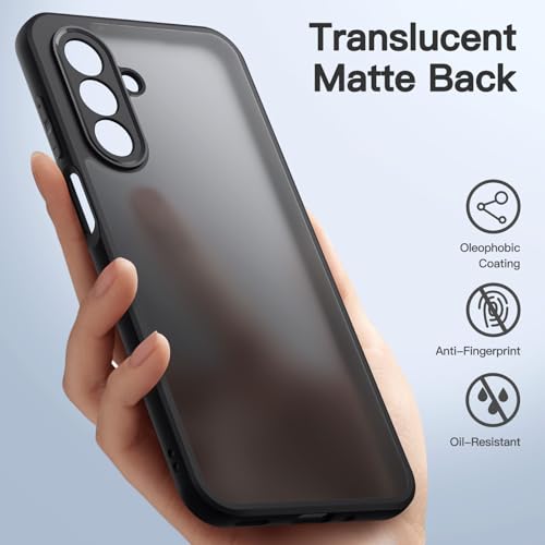 JETech Matte Case for Samsung Galaxy A17, Black | Military-Grade Protection, Frosted Matte Back, Anti-Fingerprint Finish, Shockproof Design - color: Black