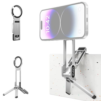 ULANZI MA38 Magnetic Phone Tripod for iPhone, Portable Phone Holder Silver - color: Lunar Silver