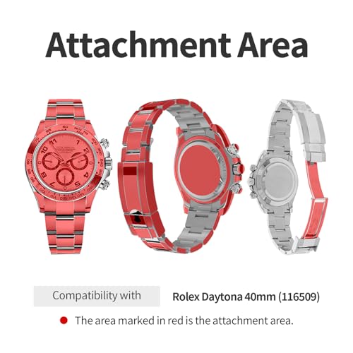 skoko [1 Pack Protective Film for Rolex Daytona 40mm, Detail Expert Version, Full Body Coverage, Glossy Clear Skin, Anti Scartch