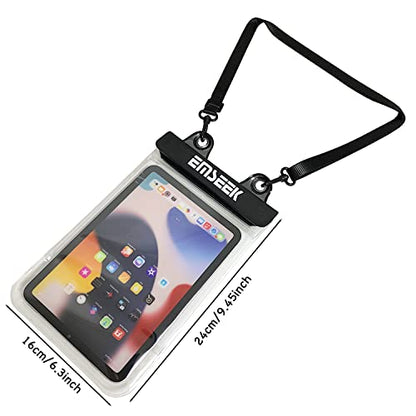 Waterproof Ebook Reader Case Holder Tablet Cover Bag eReader Dry Pouch for Amazon Kindle Paperwhite Oasis Fire 7 Nook Kobo iPad mini Samsung Tab Google Nexus Up to 8.5” (Pink) - color: Pink