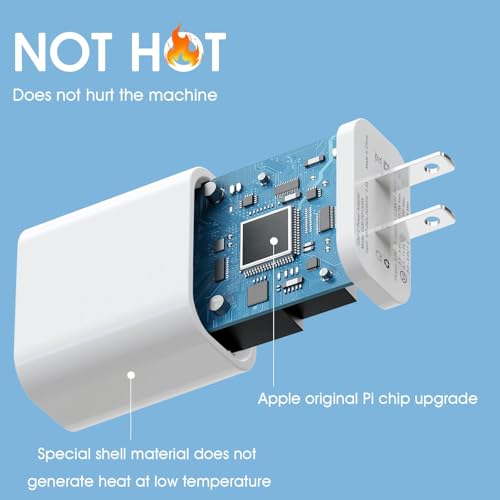 4Pack USB C Charger Block 20W Phone Fast Charger Wall Charger with PD 3.0 - color: Arctic White