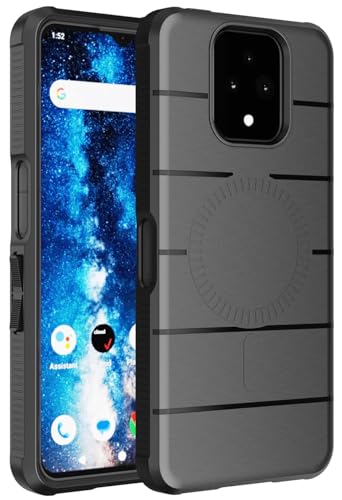 Case and Holster Combo for Sonim XP Pro 5G Phone - Matte Black | Compatible with MagSafe, Magnetic, Rugged Cover, Enhanced Grip, with Belt Clip Holder, Ratchet Rotation - color: Black