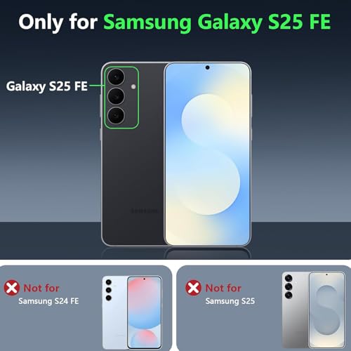 Wireless Charging Case for Galaxy S25 FE, Upgraded 12000mAh Rechargeable Portable Charging Case Compatible with Galaxy S25 FE (6.7 inch) with Carplay Extended Battery Pack Charger Case (Black) - size: Galaxy S25 FE