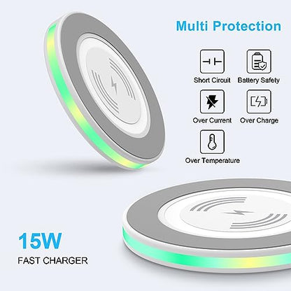 Wireless Charger Samsung Fast Charging Pad Phone Android Charger Station