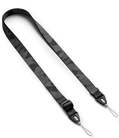 Ringke Phone Lanyard for iPhone 17 Pro Max and Most Smartphones [One-Touch Buckle] Shoulder Strap Adjustable Sturdy Universal Phone Crossbody Neck Lanyard for Travel Essentials - Camo Black - color: Camo Black