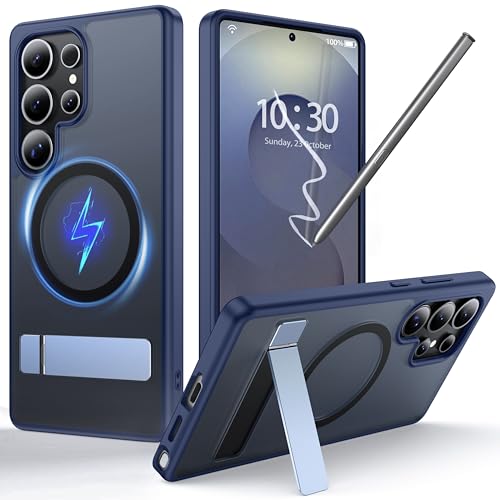 for Samsung Galaxy S25 Ultra Case with MagSafe - color: Blue, size: Galaxy S25 Ultra with Stand