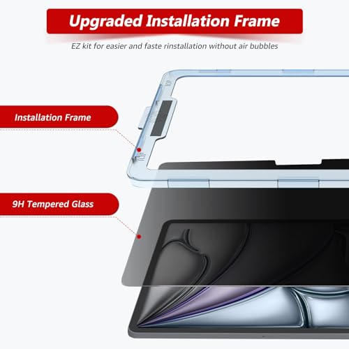 bersem Privacy Screen Protector for iPad Air 13 Inch M4/M3/M2 - size: iPad Air 13 Inch (M3 2025 / M2 2024)