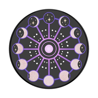 PopSockets Adhesive Phone Grip, Holder- Lunar Cycle - color: Lunar Cycle, style: Adhesive