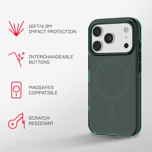 Tech21 EvoCheck with MagSafe for Apple iPhone 17 Pro Quantum Green - color: Green, size: iPhone 17 Pro