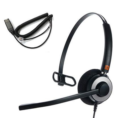 IPD IPH-160 Phone Headset with Noise Cancelling Microphone for Office and Call Center-Compatible with Avaya 1608 1616 9601 9608 9611 9611G 9620 9621 9630 9631 9640 9641 9650 9670 J139 J159 J169 J179 - color: 160-BL-FOAM