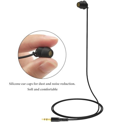 GEEKRIA Sleep Earbuds for Side Sleepers, Wired Stereo to Mono in-Ear Single Earbud, Ultra Soft Lightweight Silicone One Ear/Headphone, 3.5mm Headphone Jack Compatible with Android (2.9FT) - size: 2.9 FT