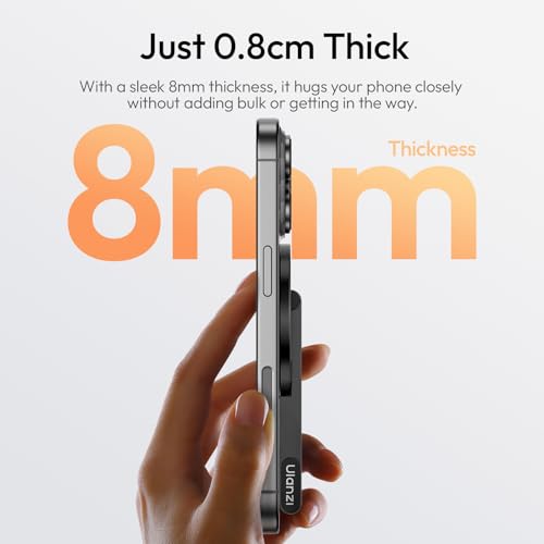 ULANZI MA60 Magnetic Phone Tripod Stand for iPhone, Aluminium Mini Tripod - color: BLACK