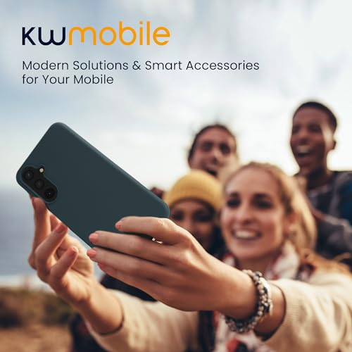 kwmobile Case Compatible with Samsung Galaxy A55 5G Case - Soft Slim Protective TPU Silicone Cover - Dark Slate - color: Dark Slate, size: Galaxy A55 5G