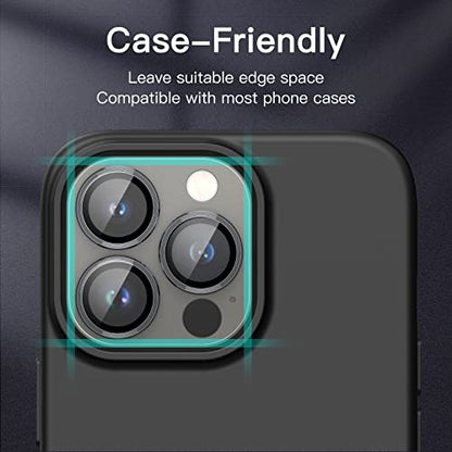 JETech Camera Lens Protector for iPhone 13 Pro Max/13 Pro, Graphite, 1 Set - color: Graphite