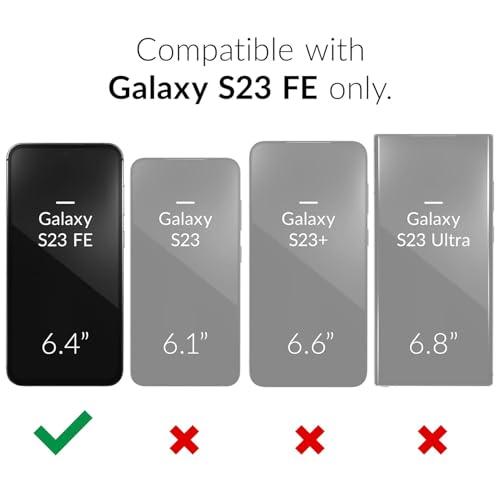 Battery Case for Galaxy S23 FE, Upgraded 12000mAh Portable Protective Wireless Charging Case Compatible with Galaxy S23 FE 5G (6.4 inch) Rechargeable Extended Battery Pack Charger Case (Black) - size: Galaxy S23 FE