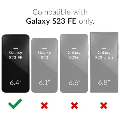 Battery Case for Galaxy S23 FE, Upgraded 12000mAh Portable Protective Wireless Charging Case Compatible with Galaxy S23 FE 5G (6.4 inch) Rechargeable Extended Battery Pack Charger Case (Black) - size: Galaxy S23 FE