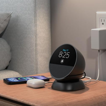 HomeMount Stand for Spot, iPhone & Earbuds with USB Ports, Black - color: Black