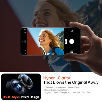 2 Pack Camera Lens Protector for iPhone 17 Pro Max/17 Pro/16 Pro Max/16 Pro/15 Pro Max/15 Pro/14 Pro Max/14 Pro [1:1 Invisible Fit] Military Grade Glass & Metal Camera Cover, Black - color: Black Titanium