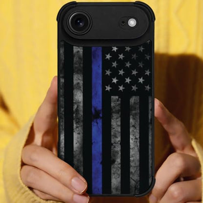 DJSOK Case for iPhone 17 Air,Compatible with MagSafe,Anti-Scratch Shockproof Case,American Police Flag - color: American police flag, size: iPhone 17 Air