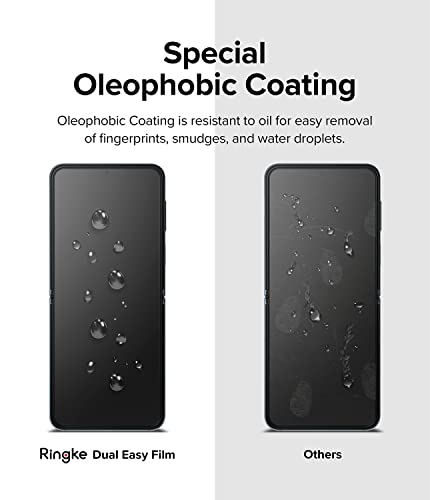 Ringke for Samsung Galaxy Z Flip 4 Screen Protector [Dual Easy, 2 Pack]