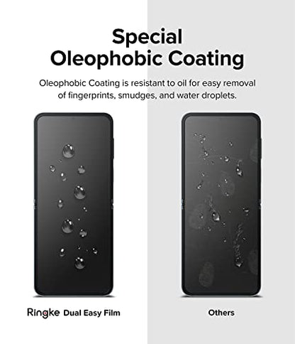 Ringke for Samsung Galaxy Z Flip 4 Screen Protector [Dual Easy, 2 Pack]