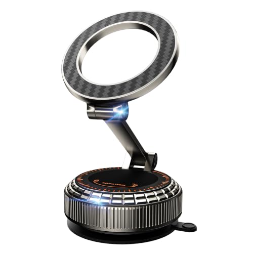 Metal Magnetic Car Phone Holder for Magsafe Phone, Carbon Fiber - color: Carbon Fiber