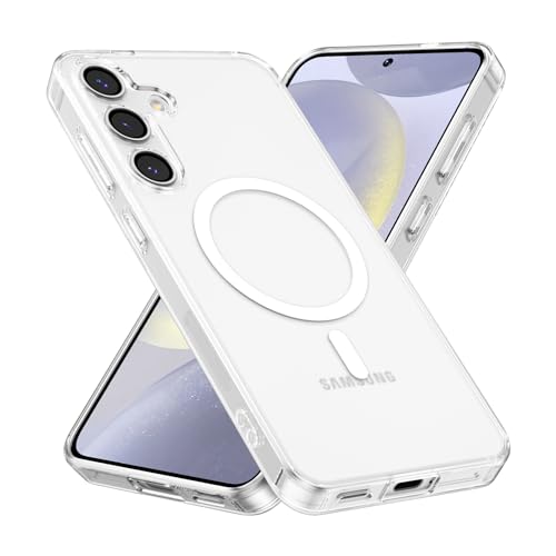 RALEAVO for Samsung Galaxy A15 5G Case Clear Magnetic Phone Case [Compatible with MagSafe] Slim Transparent Acrylic Hard Back Military Drop Protection Phone Cover,Clear - color: Magnetic & Clear, size: A15 4G/5G