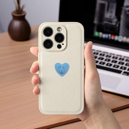12Pcs Phone Charm Hook Adhesive (Heart Shaped, Blue) - color: Blue