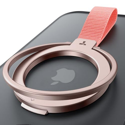 TORRAS (Gen6.0) Magnetic Phone Grip Ring Holder Kickstand, Rose Gold - color: Rose Gold w/ Braided Nylon Strap