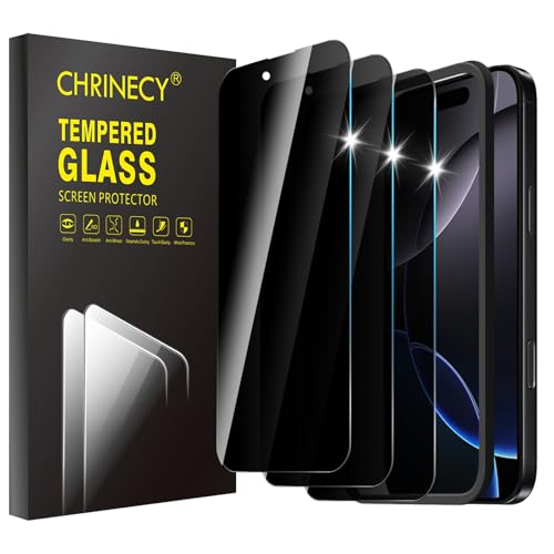 3 Pack Privacy Screen Protector for iPhone 16 Pro Max