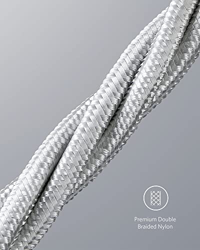 Anker USB C to USB C Cable, 100W Fast Charging Cable (2-Pack, 6 ft, Silver) - color: Silver, size: 6ft