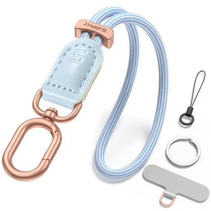 SURPHY Phone Wrist Strap, Keychain Wristlet, Phone Lanyard with Tether Tab - color: Blue