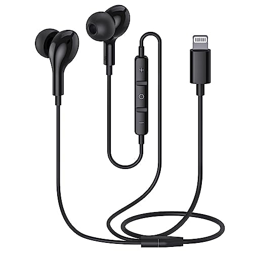 Guguearth Lightning Headphones Earphones Wired,MFi Certified & Magnetic