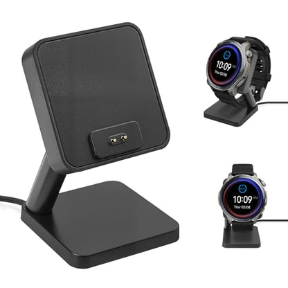 REEYEAR Desktop Magnetic Charging Stand fits for Amazfit Balance 2 Smart Watch, Charger Dock Adapter Replacement with 3.3FT USB A Cable, Non-Slip Base, for Balance 2 Only