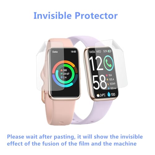 Screen Protector Compatible for MorePro Air 2 Fitness Tracker 1.57" (6 Pack) Clear TPU Soft Film, Compatible for VIPWISE D36 Health Fitness Tracker Watch