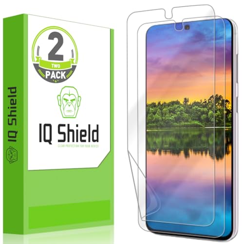 IQShield 2 Pack Screen Protector for Samsung Galaxy S23 Plus 5G/ Galaxy S23+ (6.6 Inch, 2023 Release) Works with Fingerprint Scanner Anti-Bubble Clear TPU Film - size: 6.6 Inch