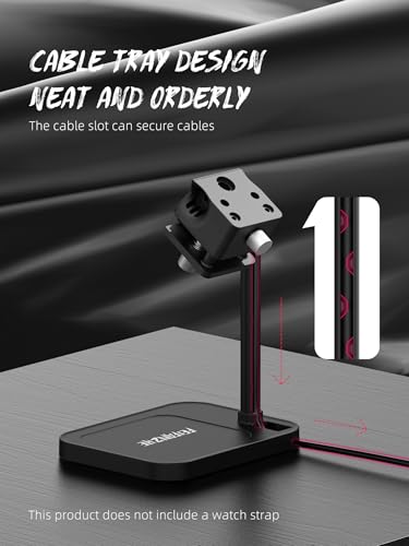 Adjustable Universal Smart Watch Dock & Fitness Tracker Stand - color: Black Watch Dock