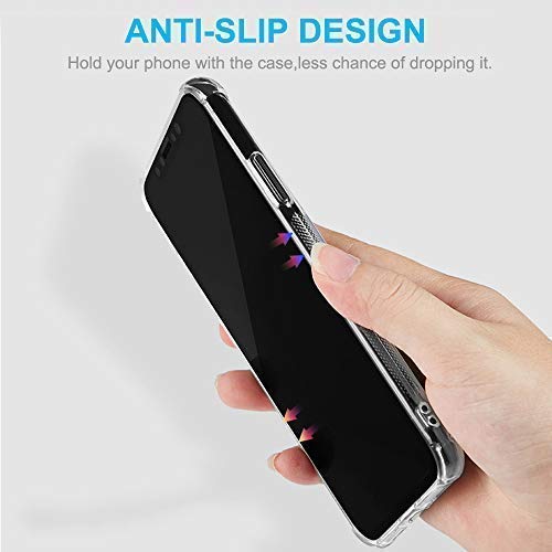 Clear Case with Card Holder, [Slim Fit][Wireless Charger Compatible] Protective Soft TPU Shock-Absorbing Bumper Case with Soft Screen Protector Compatible with iPhone 7 Plus / 8 Plus - size: iPhone 7 Plus
