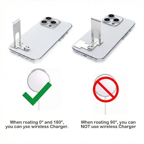 Phone Slim Stand Thin Kickstand for iPhone Phone Case Sliver 1-Pack - color: Sliver