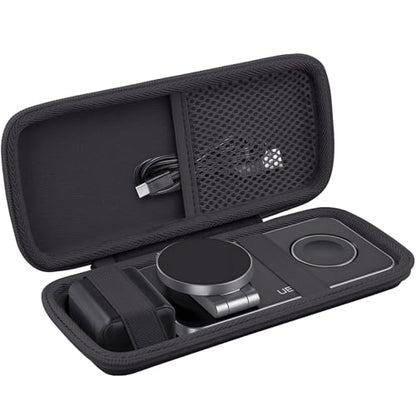 Hard Travel Case for UEQ/VBA/KEEPRO 3 in 1 Wireless Charging Station - color: Black Case