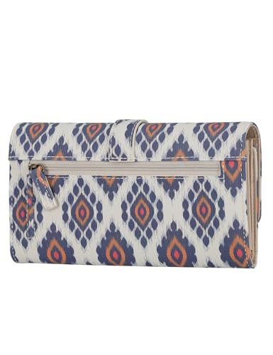 Mundi File Master Womens RFID Blocking Wallet Clutch Organizer With Change Pocket - color: Dakota Ikat, size: One Size