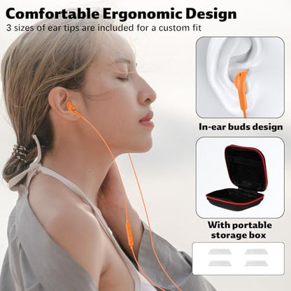 USB C Headphones for iPhone 18 Pro Max 17 16 Wired Earbuds,0range - color: Orange