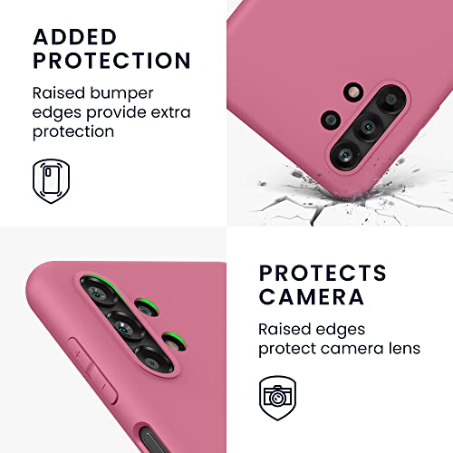 kwmobile Case Compatible with Samsung Galaxy A13 4G Case - Soft Slim Protective TPU Silicone Cover - Dark Rose - color: Dark Rose, size: Galaxy A13 4G
