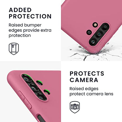 kwmobile Case Compatible with Samsung Galaxy A13 4G Case - Soft Slim Protective TPU Silicone Cover - Dark Rose - color: Dark Rose, size: Galaxy A13 4G
